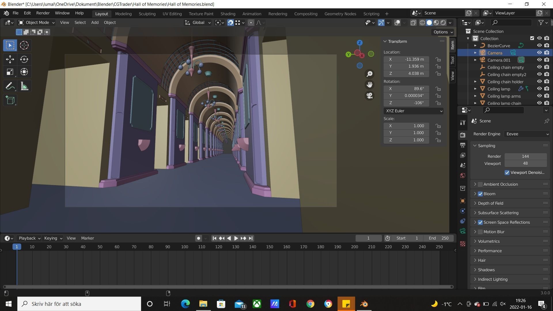 Hall of Memories 3D model_4