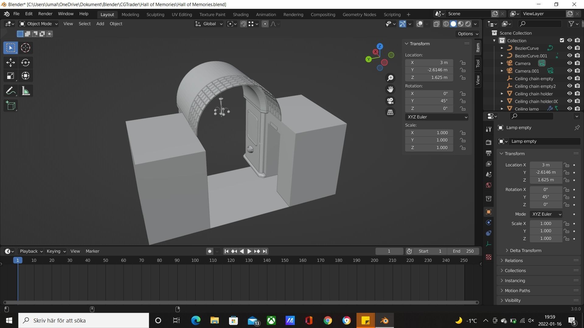 Hall of Memories 3D model_5