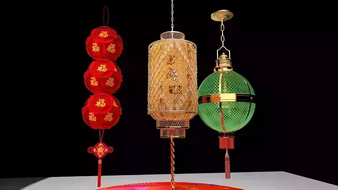 Chinese  red lantern 