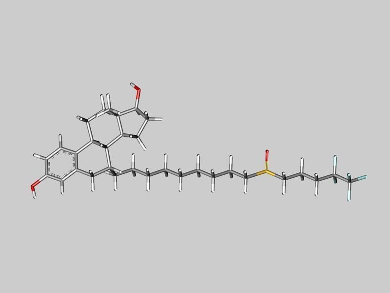 Fulvestrant molecule 3D model_6