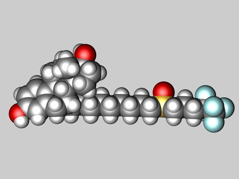 Fulvestrant molecule 3D model_3