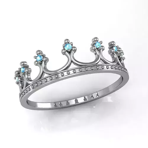 Rings crown 8 sizes 3D print model