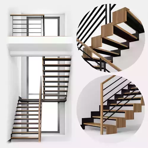 Modern interior stair 08