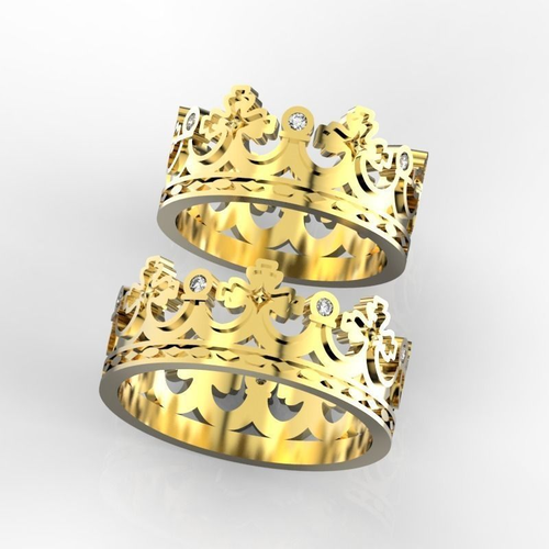 Crown wedding bands 2