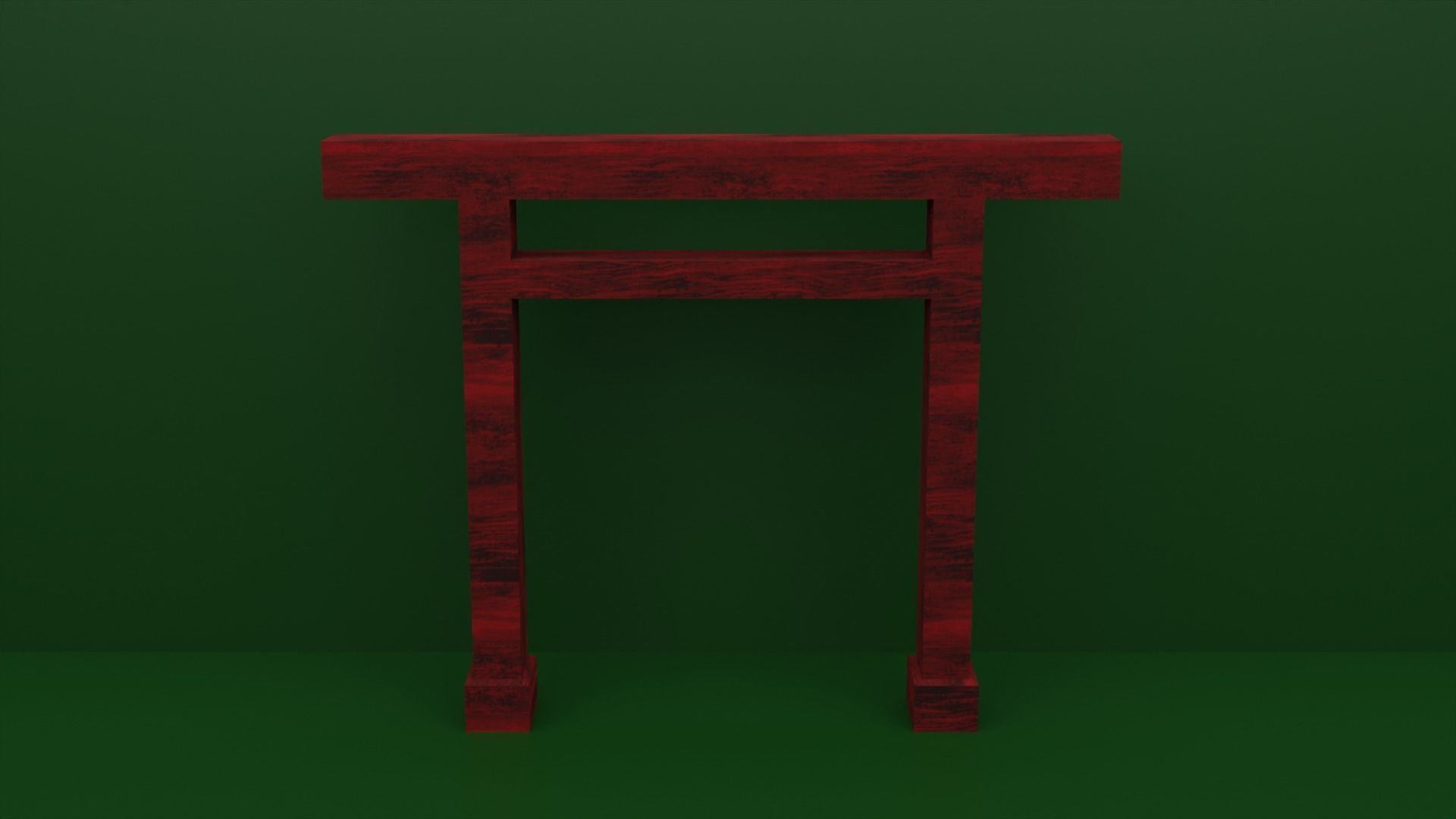 RED TORII GATES 7 PACK for Eevee and Cycles Low-poly 3D model_2