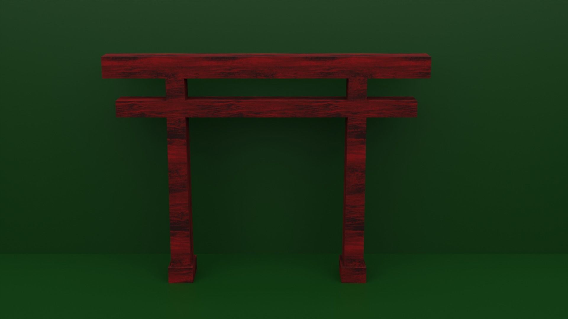 RED TORII GATES 7 PACK for Eevee and Cycles Low-poly 3D model_1