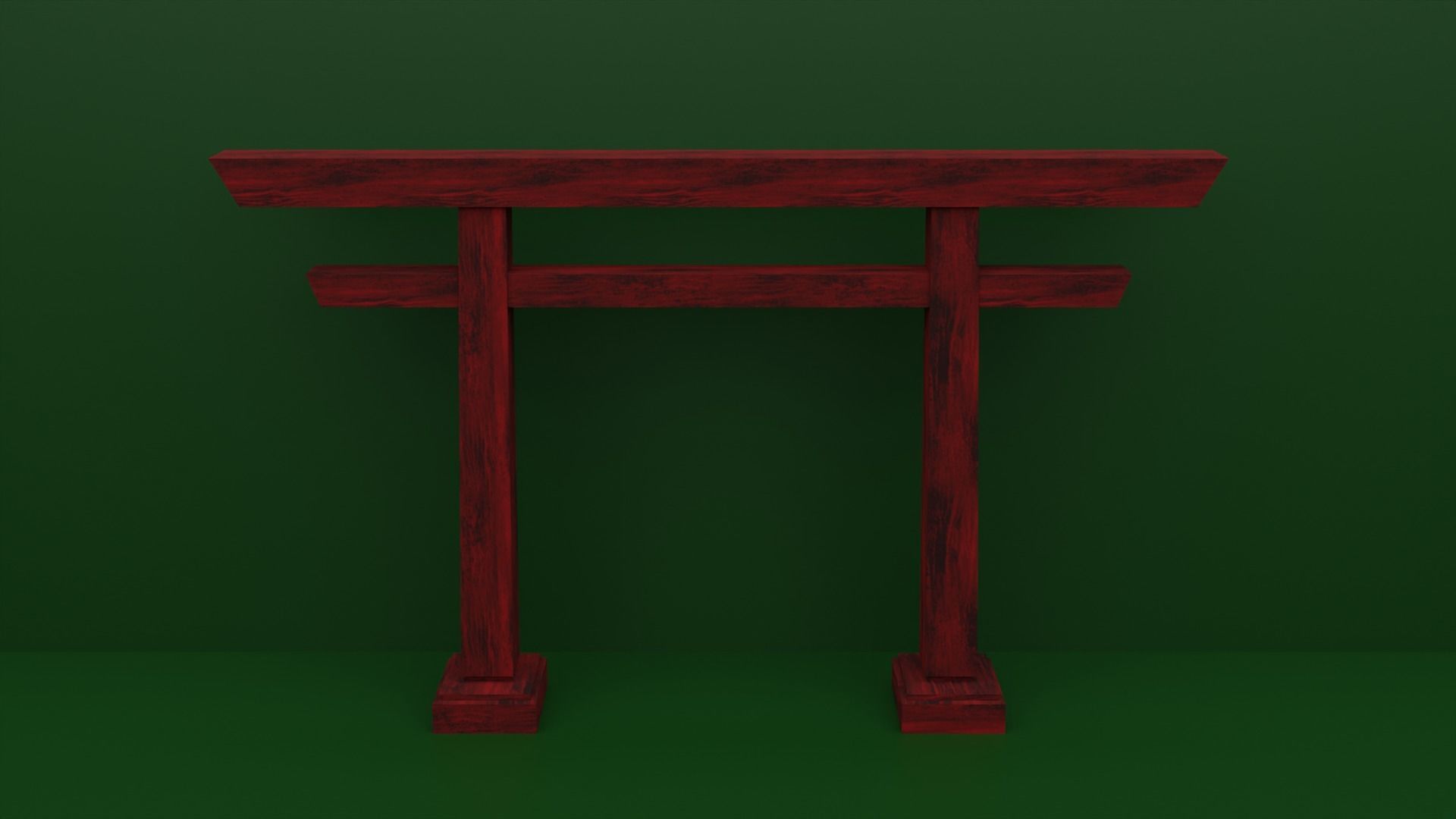 RED TORII GATES 7 PACK for Eevee and Cycles Low-poly 3D model_3