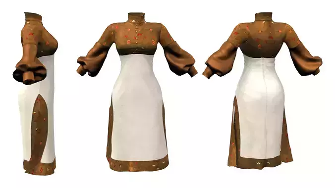 Asian Steampunk Dress