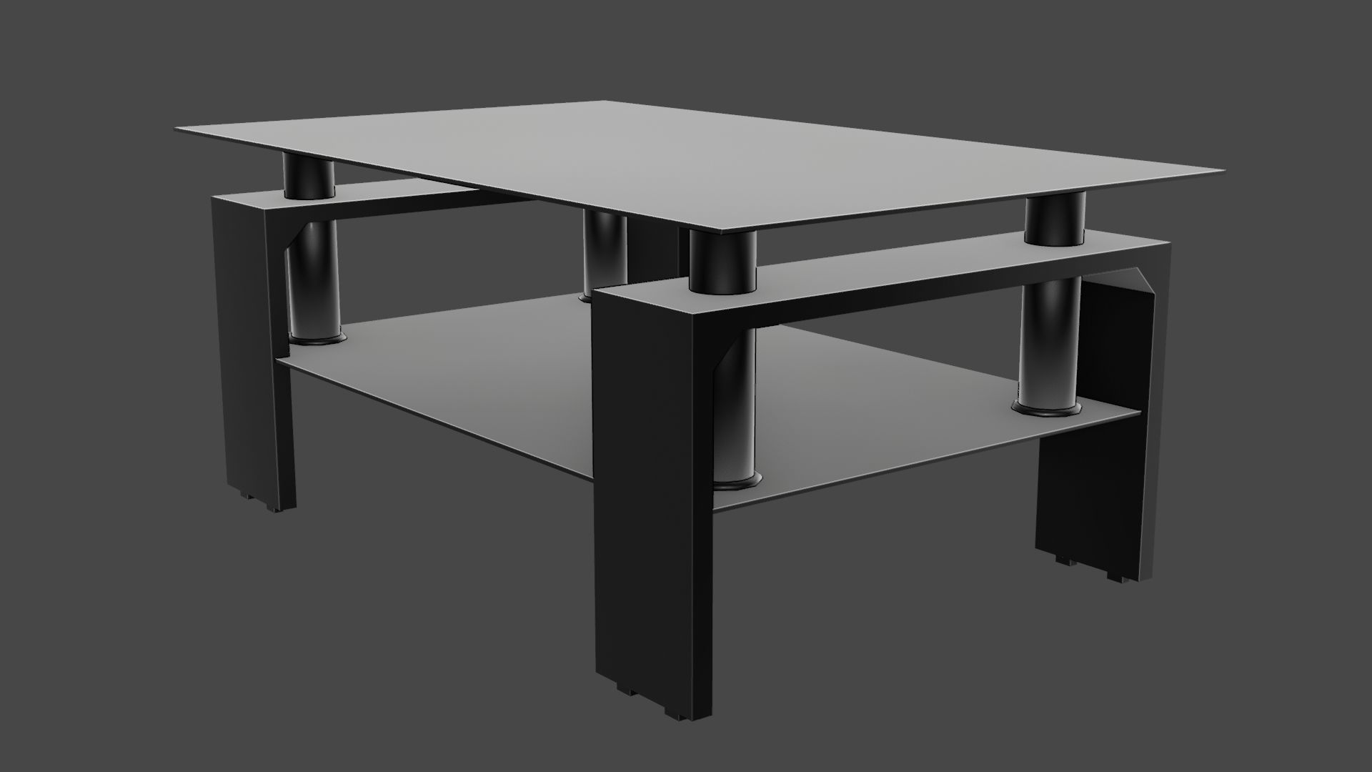 Journal Table  Low-poly 3D model_3