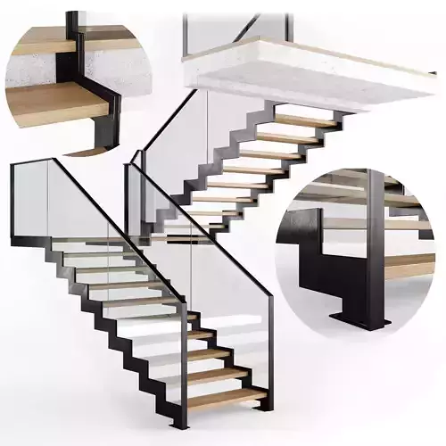 Modern interior stair 09