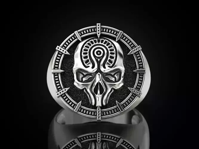 Skull ring 1601