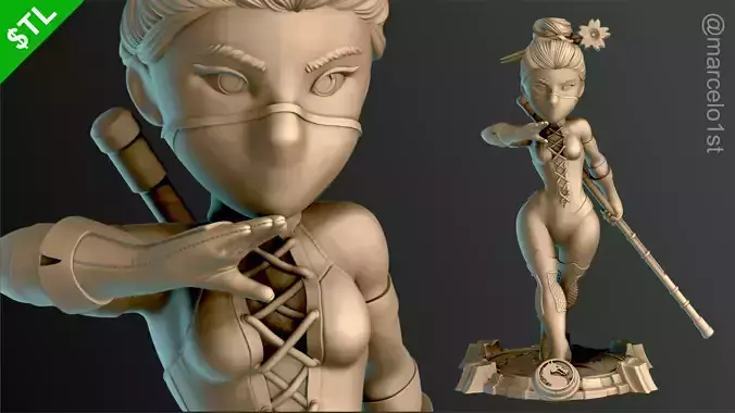 Jade - Mortal Kombat 3 Statue 3D print model