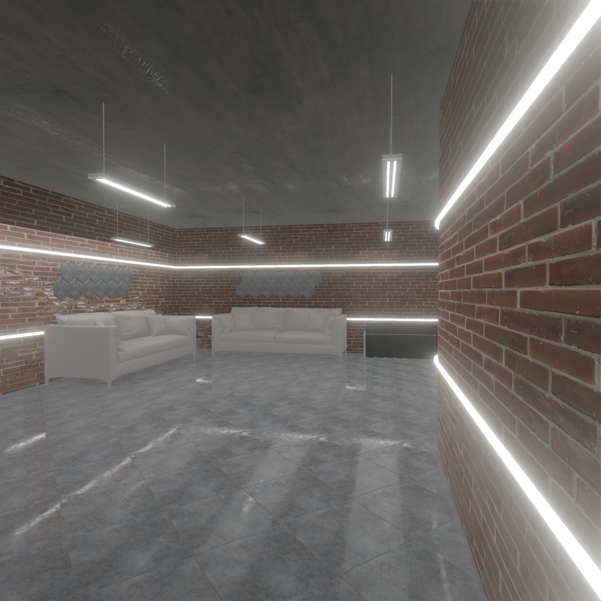 Loft Interior 3D model_4