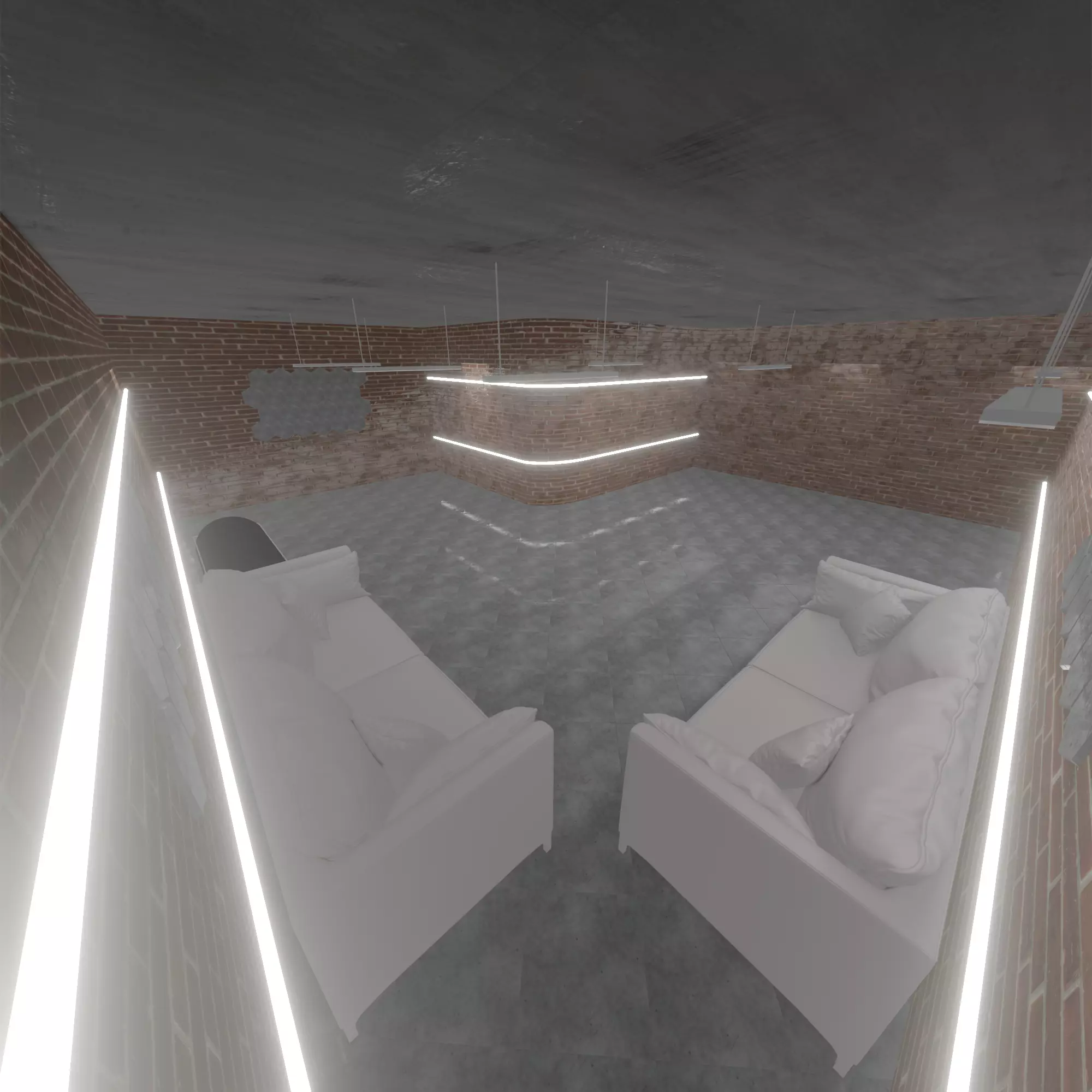 Loft Interior 3D model_0