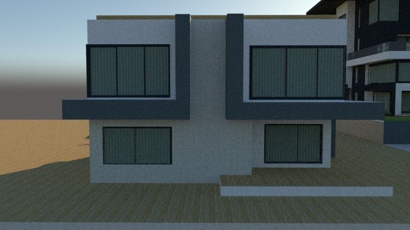 architecture house model plus guest house 3D model_17