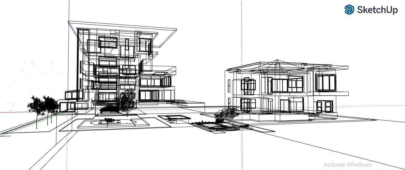 architecture house model plus guest house 3D model_35