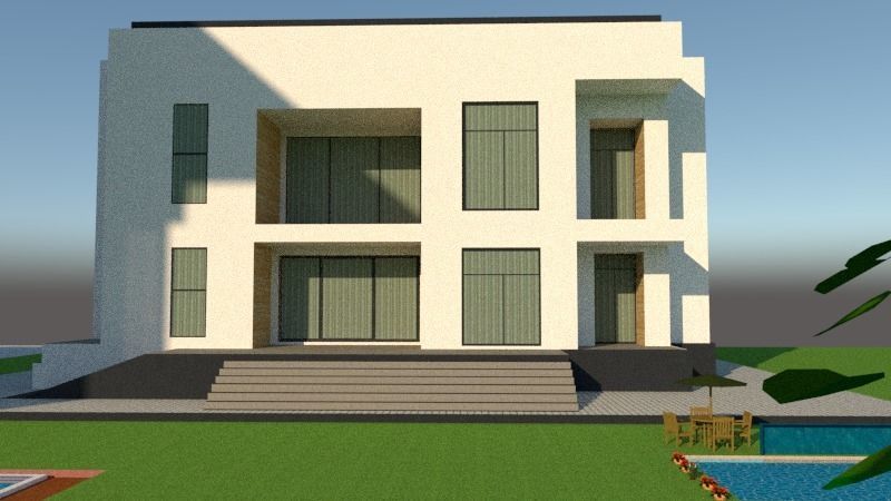 architecture house model plus guest house 3D model_21