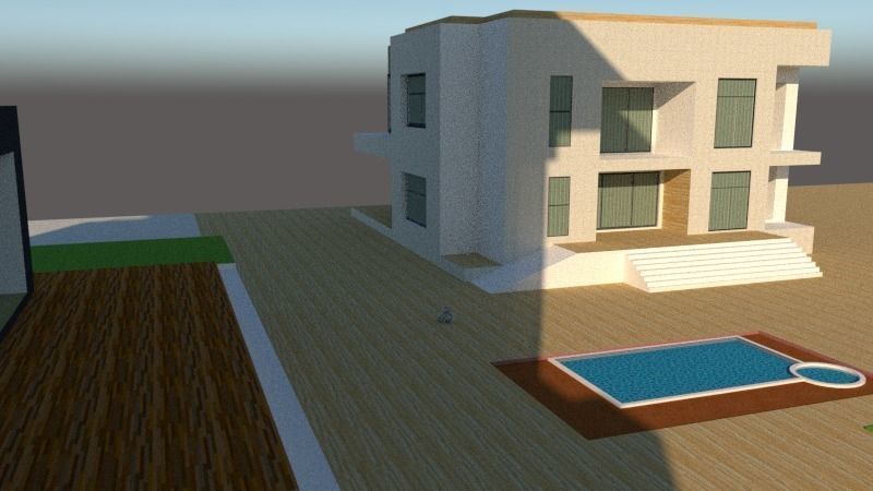 architecture house model plus guest house 3D model_12