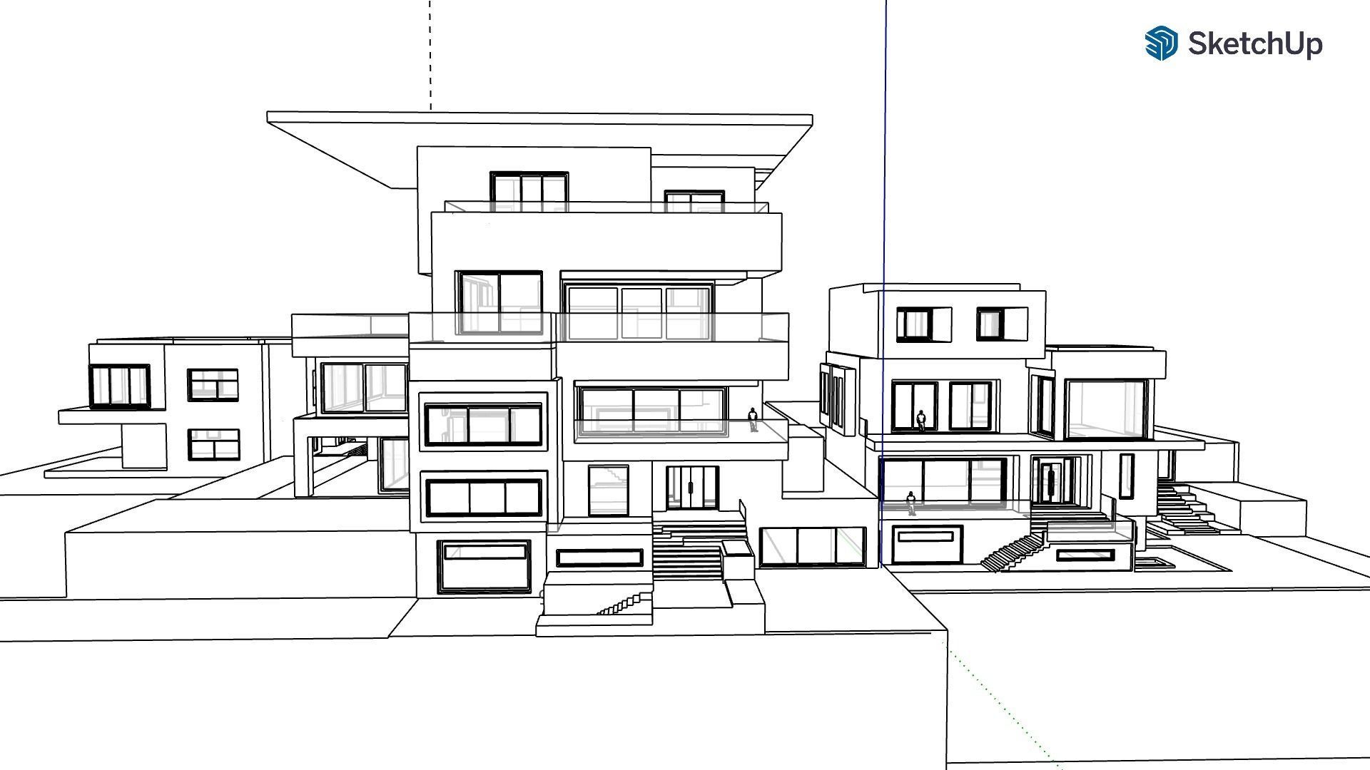 architecture house model plus guest house 3D model_31