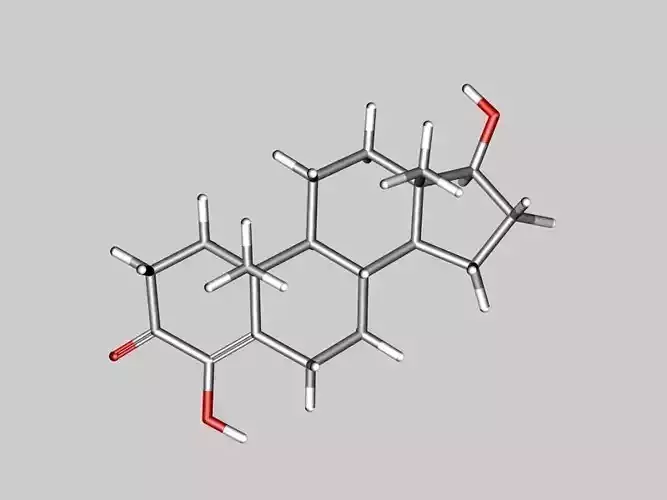 4-hydroxytestosterone molecule