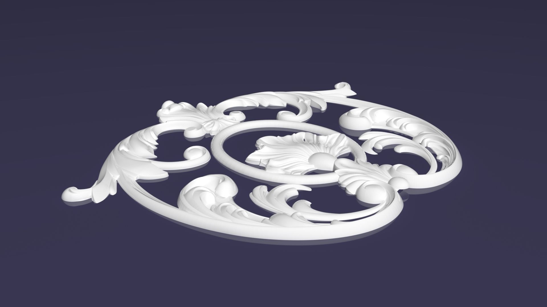 Engraving decor ornament 3D print model_2