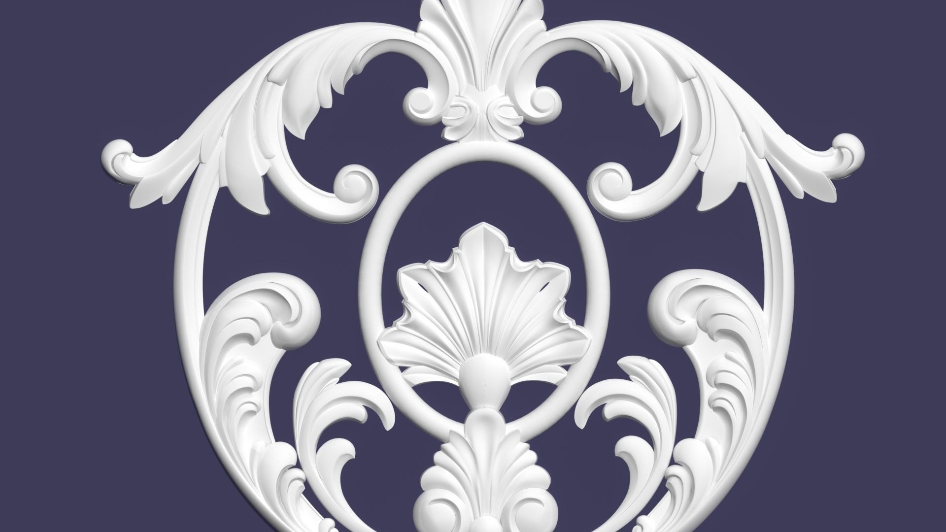 Engraving decor ornament 3D print model_3