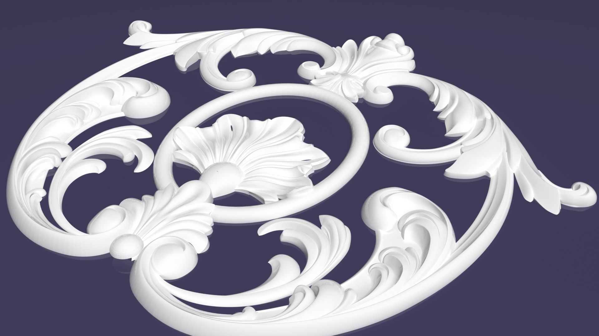 Engraving decor ornament 3D print model_1