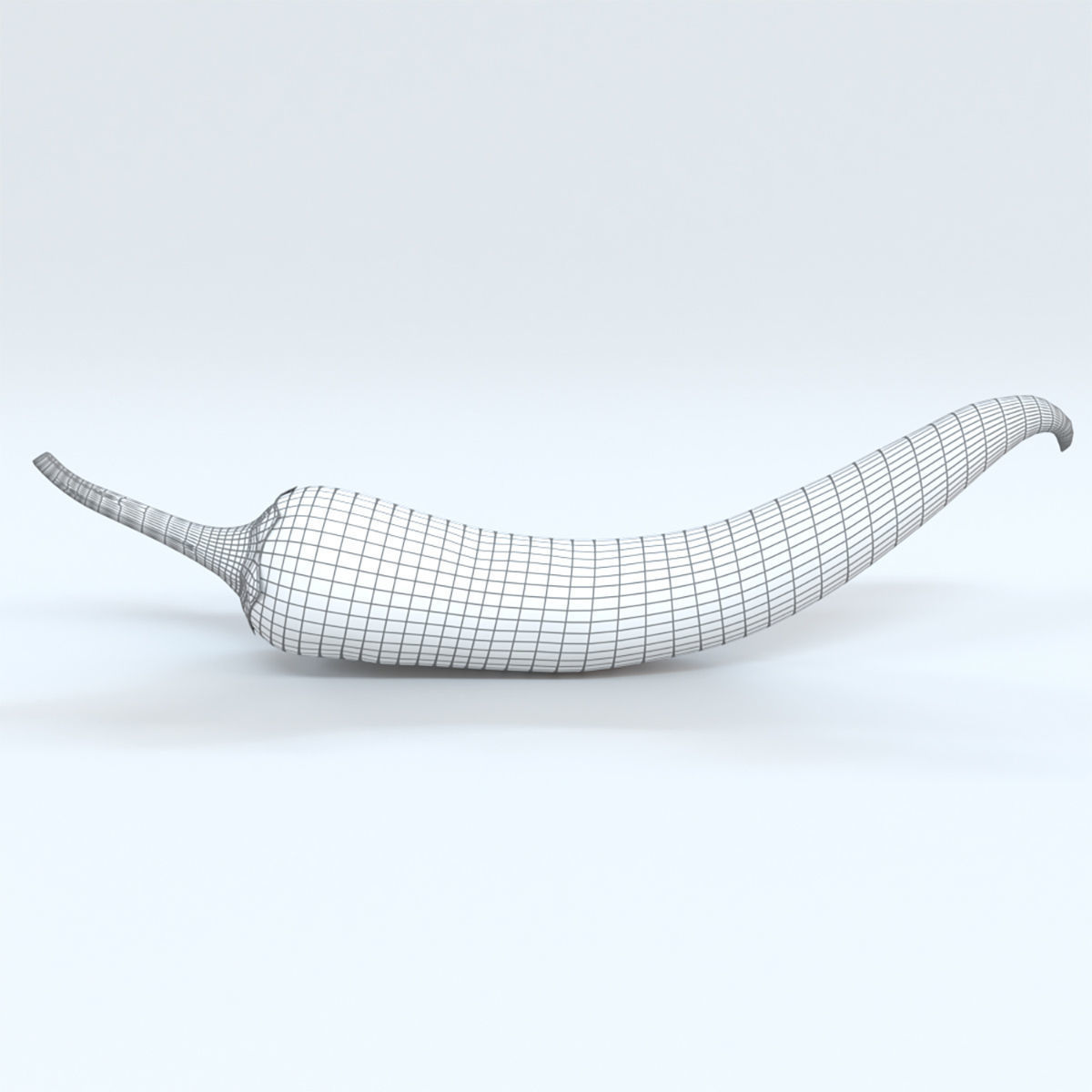 Chili pepper model 3D model_1