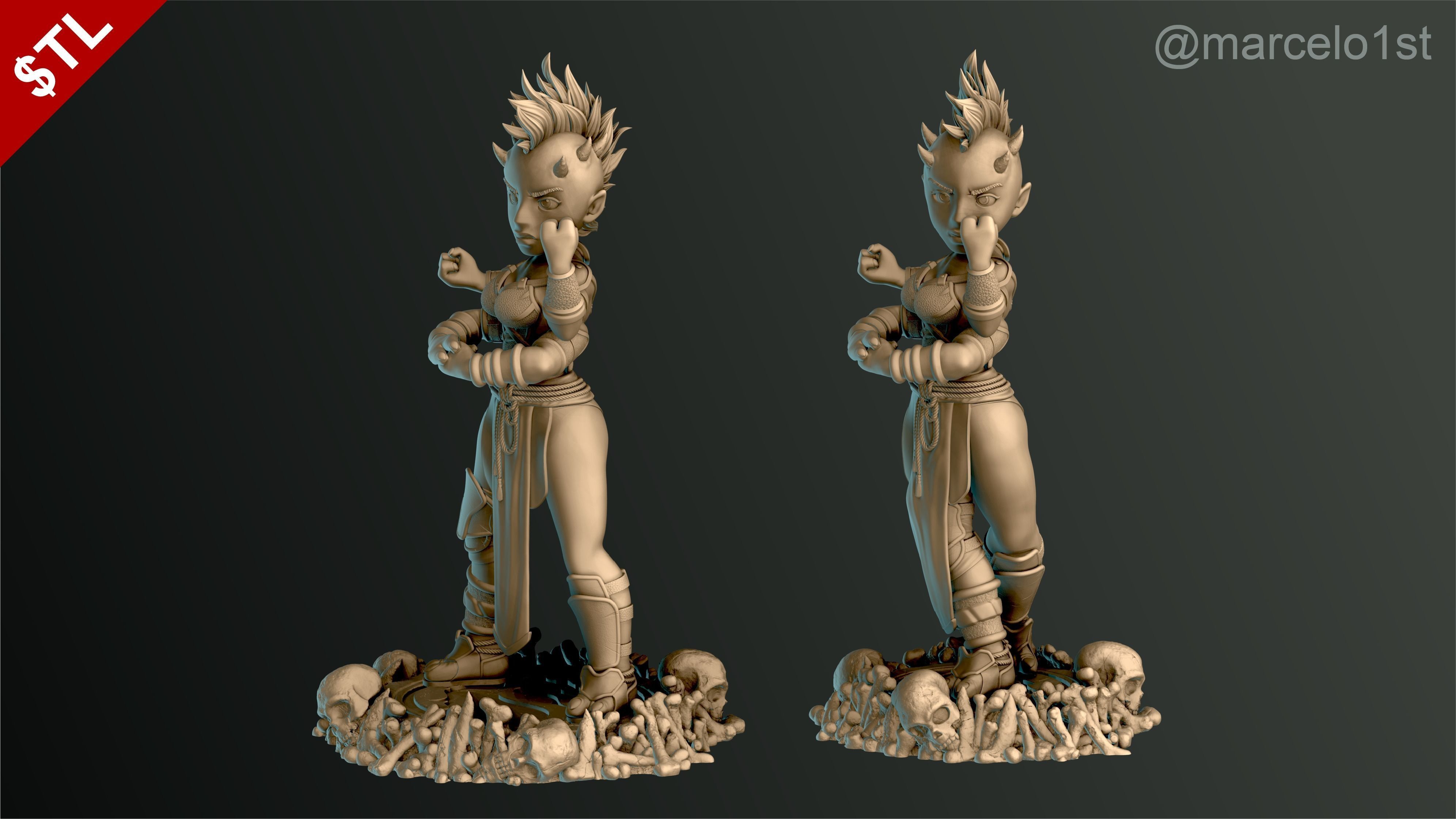 Sheeva - Mortal Kombat 3 Statue 3D print model_6