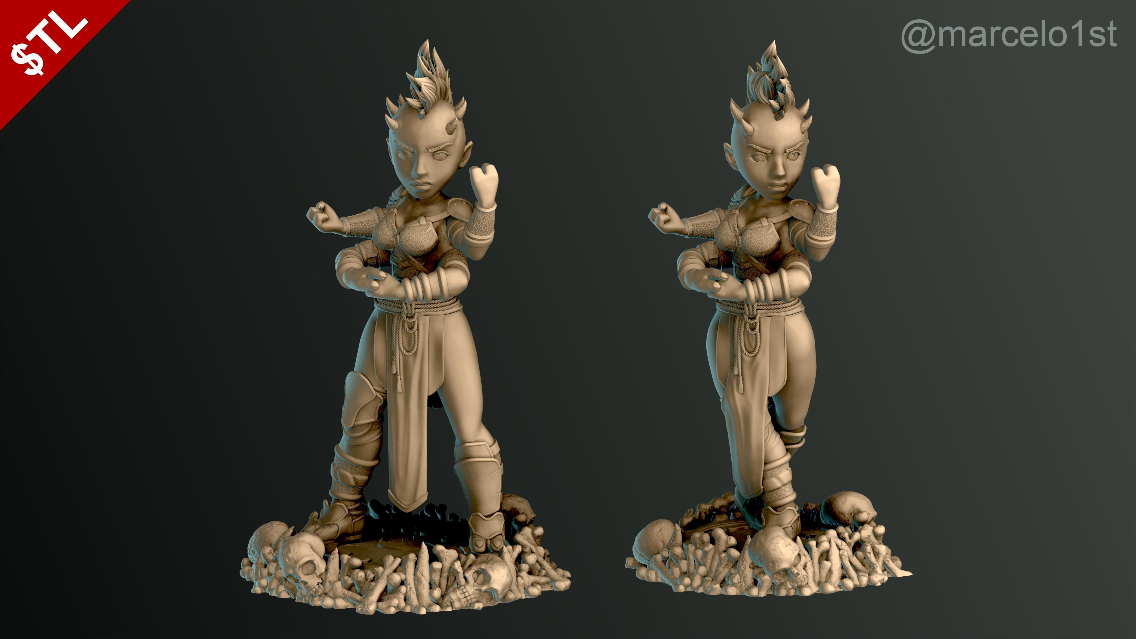 Sheeva - Mortal Kombat 3 Statue 3D print model_4