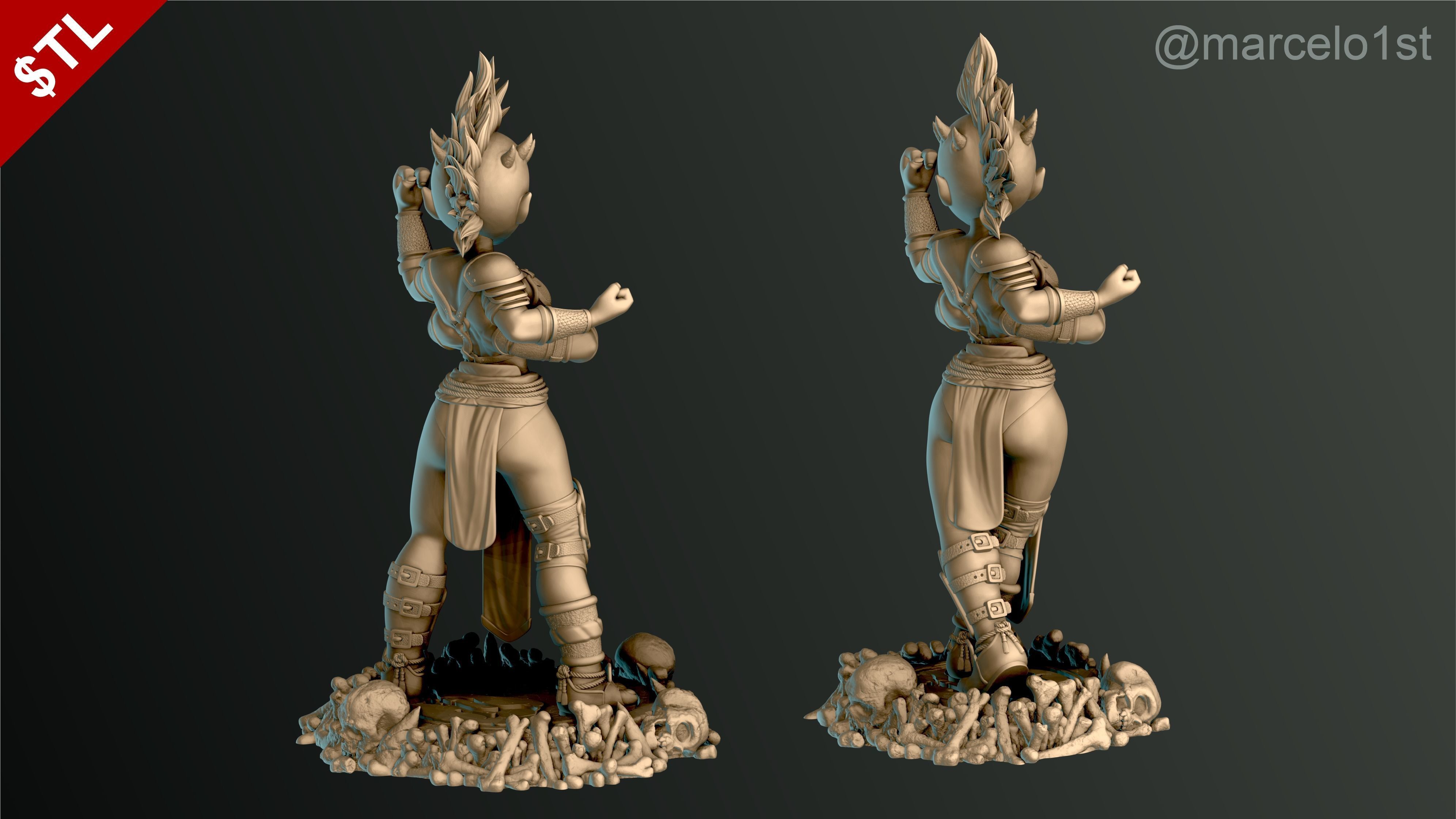Sheeva - Mortal Kombat 3 Statue 3D print model_12