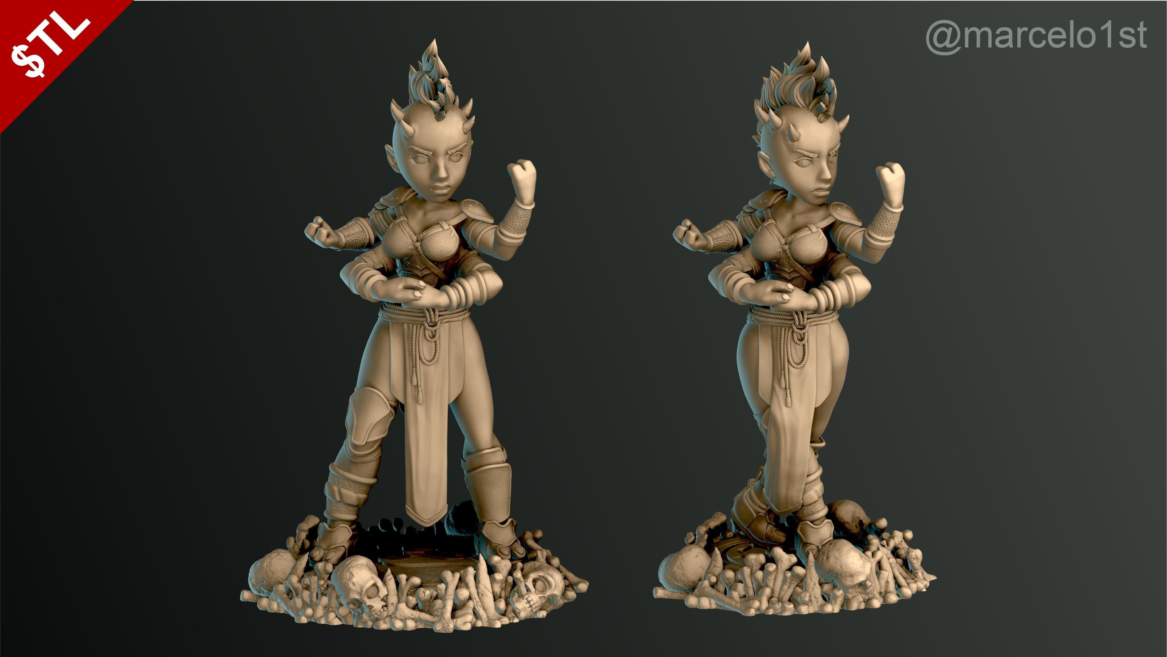 Sheeva - Mortal Kombat 3 Statue 3D print model_19