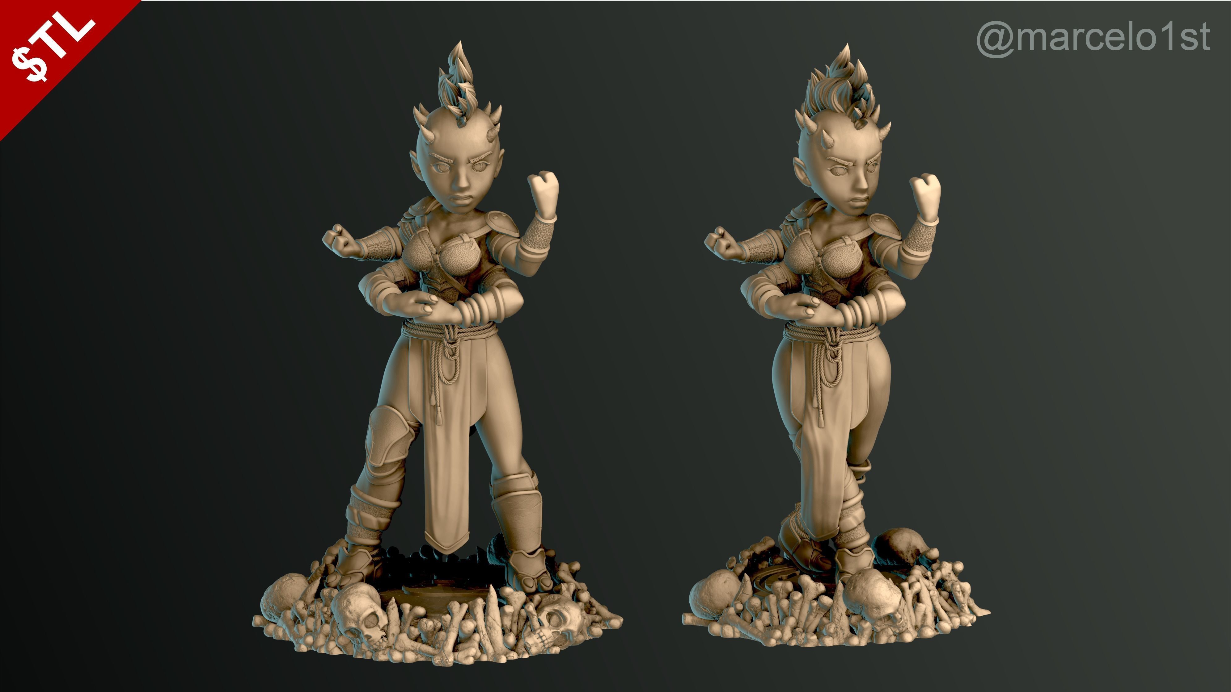 Sheeva - Mortal Kombat 3 Statue 3D print model_20