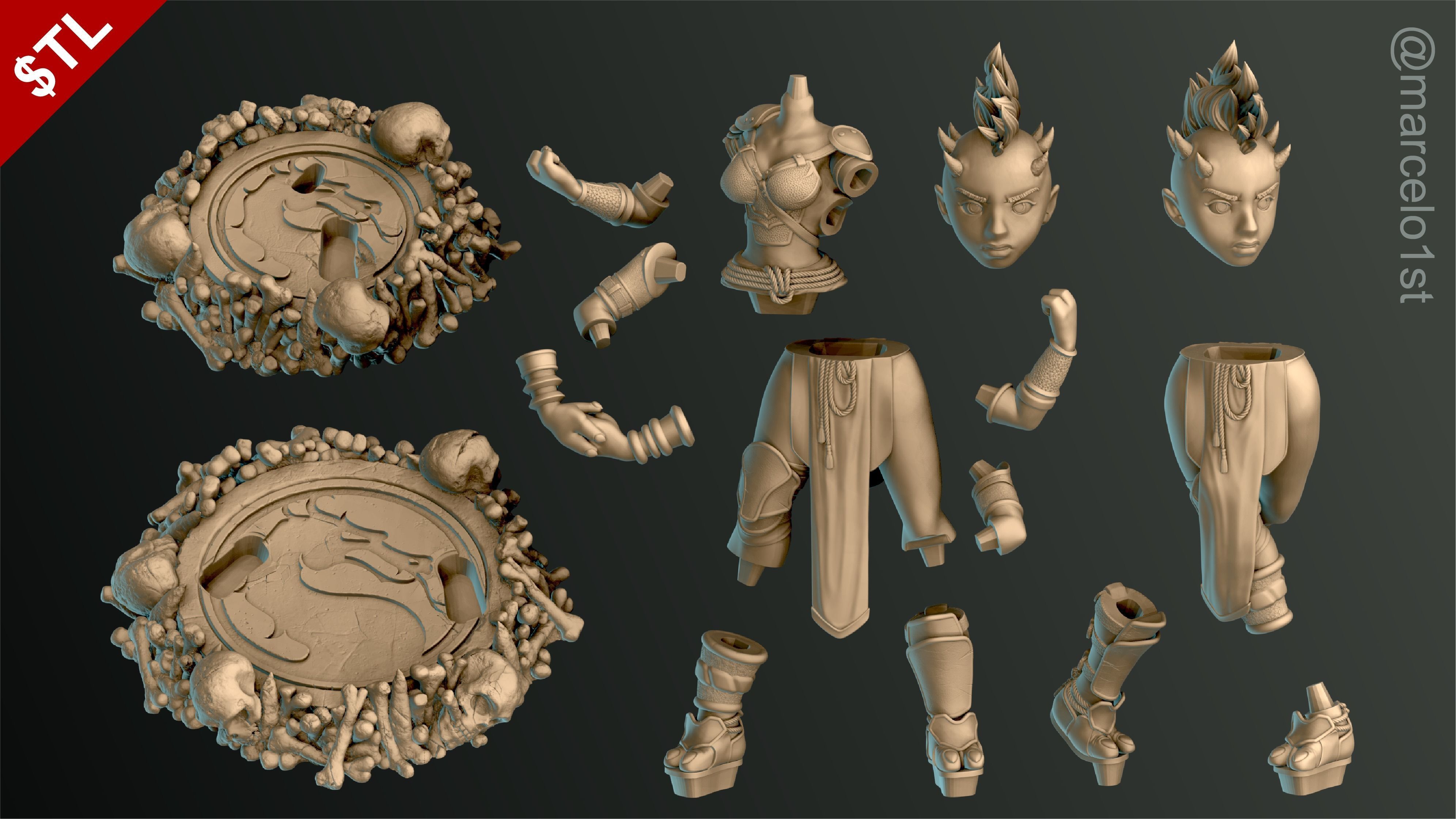 Sheeva - Mortal Kombat 3 Statue 3D print model_1