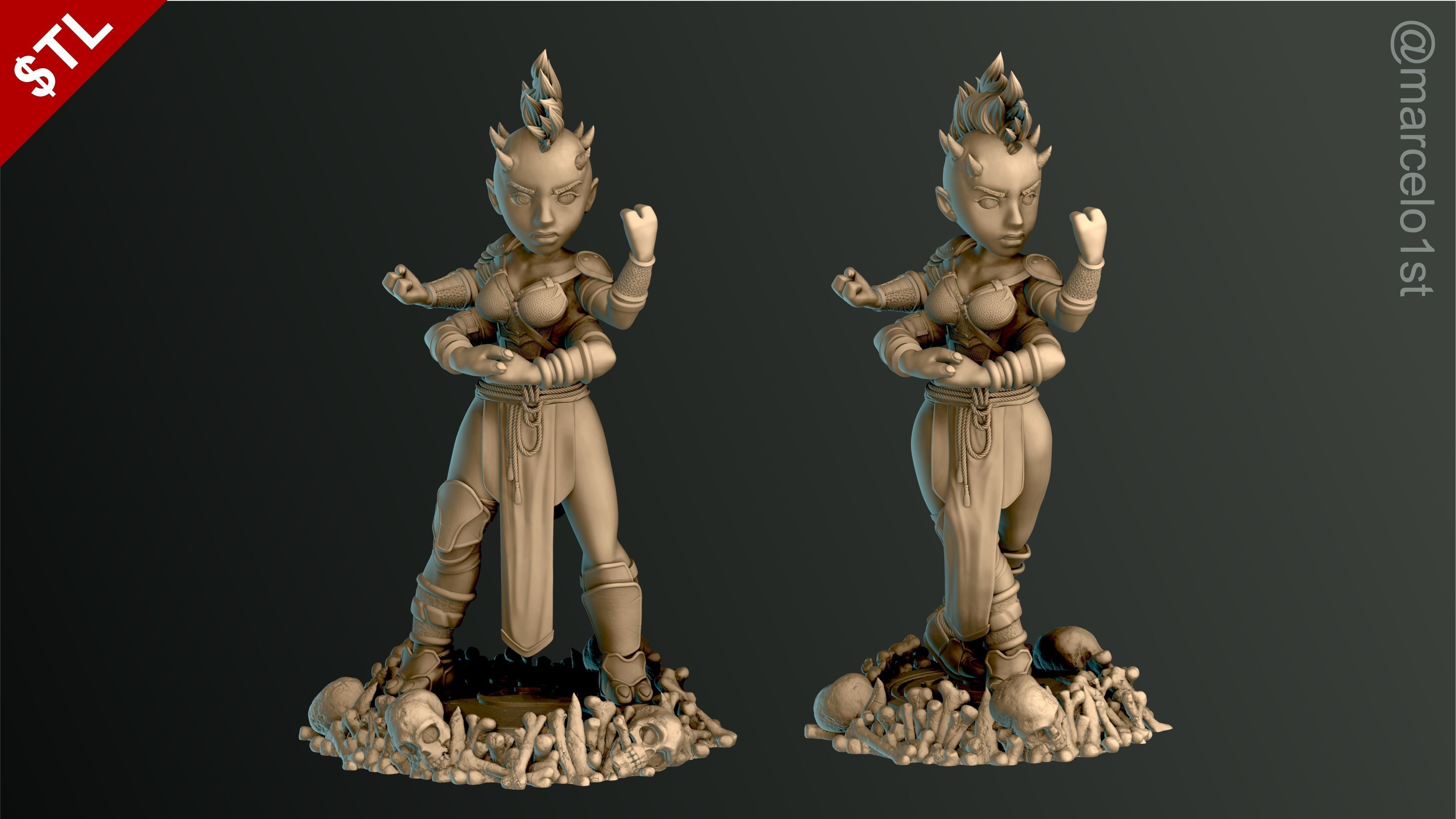 Sheeva - Mortal Kombat 3 Statue 3D print model_21