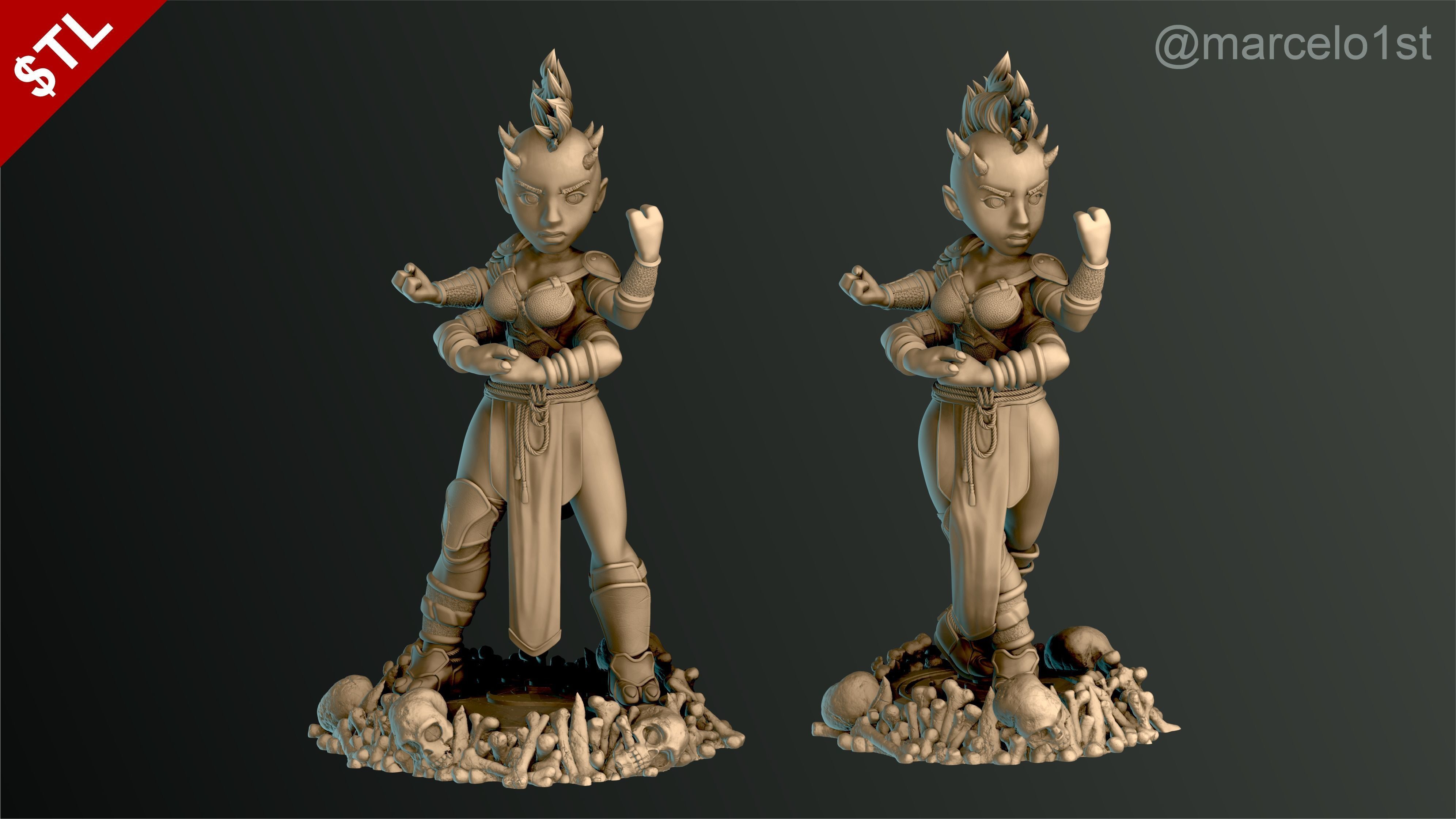 Sheeva - Mortal Kombat 3 Statue 3D print model_2
