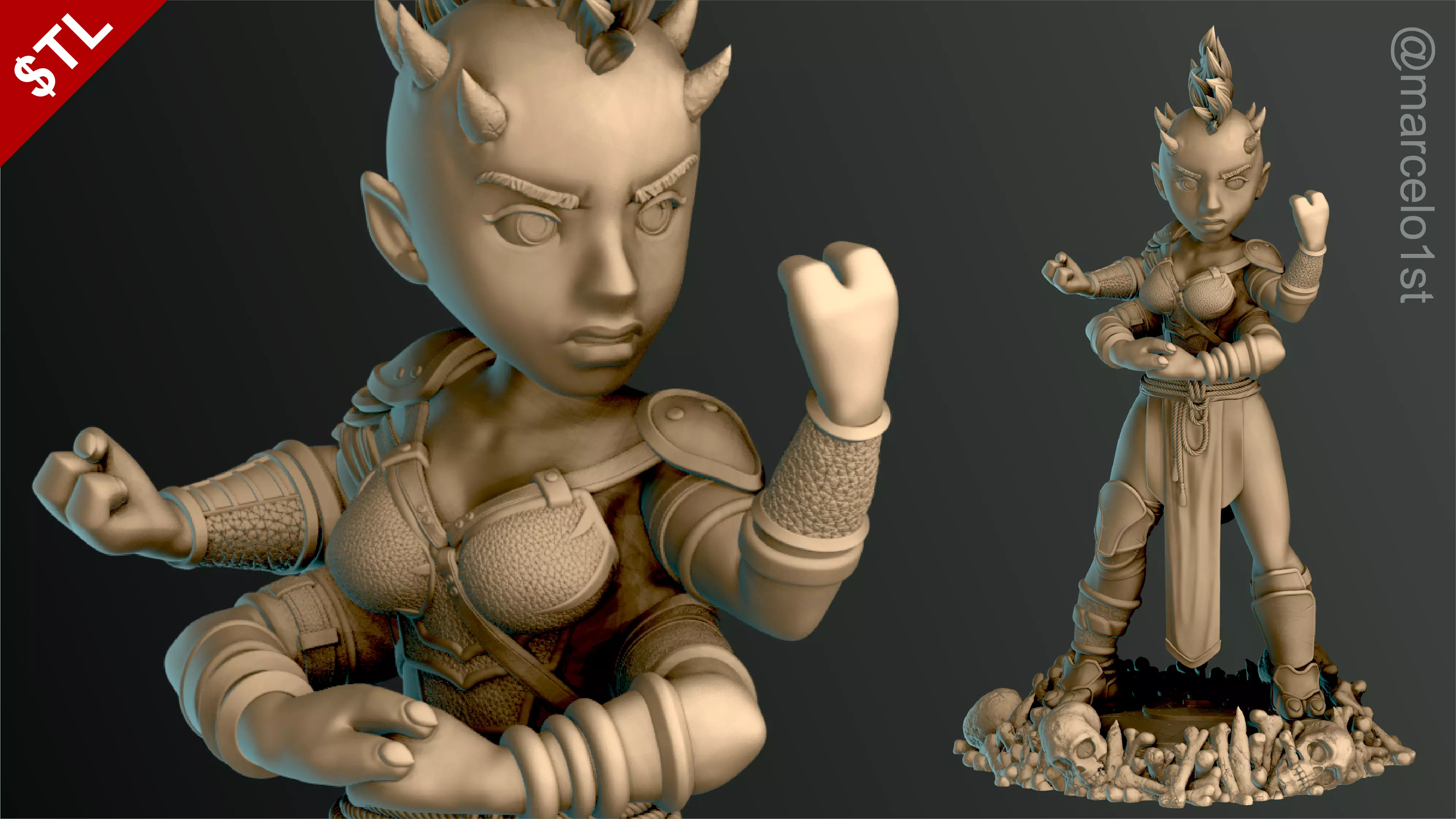 Sheeva - Mortal Kombat 3 Statue 3D print model_0
