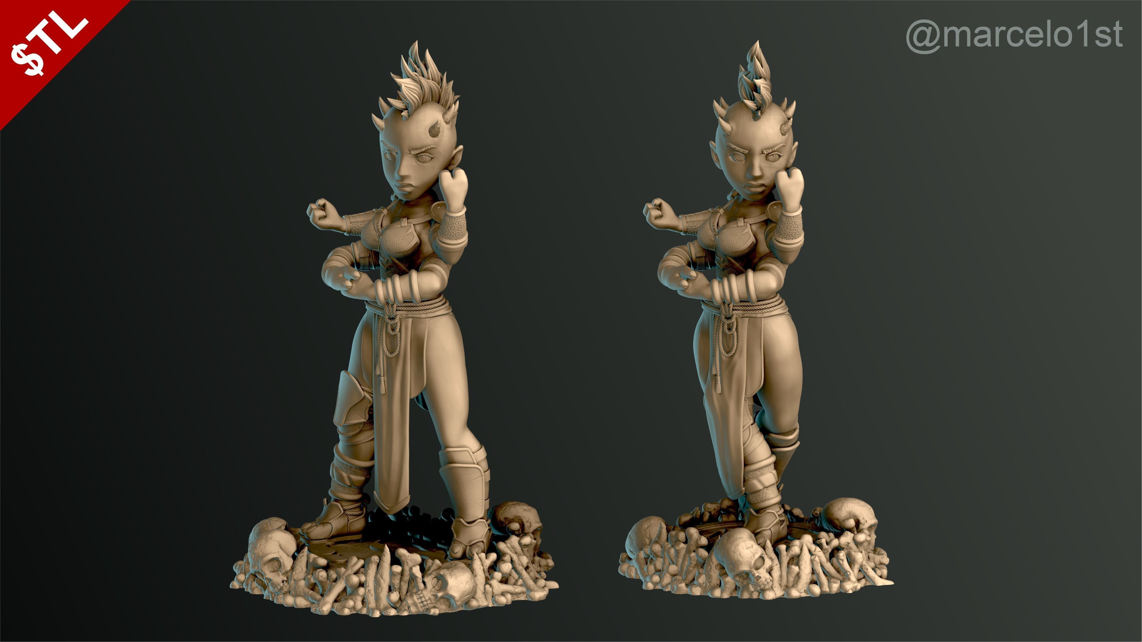 Sheeva - Mortal Kombat 3 Statue 3D print model_5