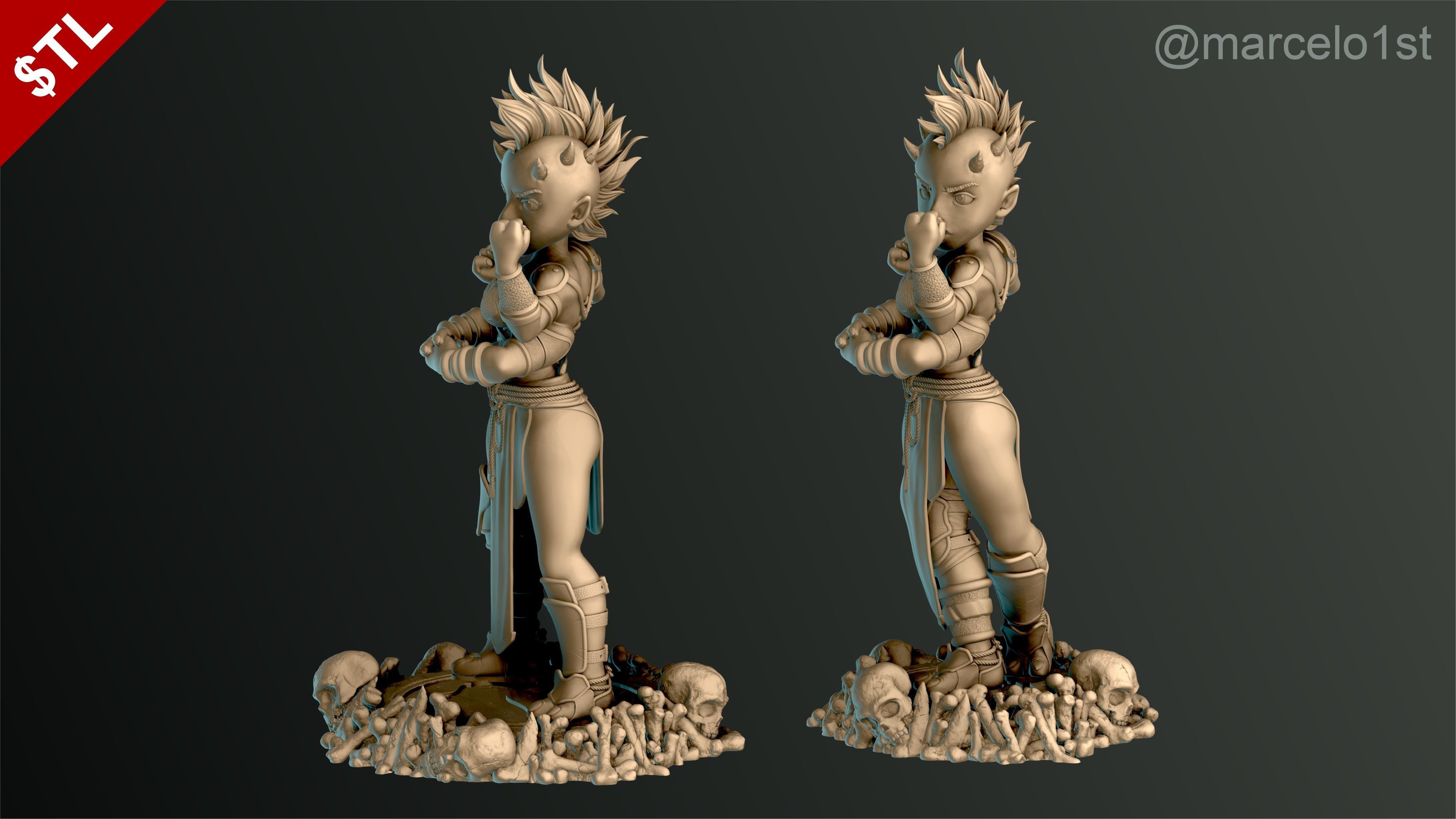 Sheeva - Mortal Kombat 3 Statue 3D print model_7