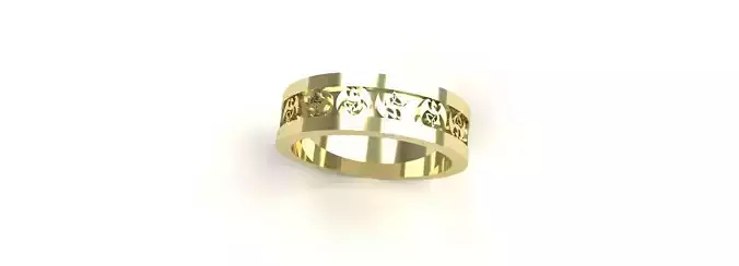 Dragon Band Ring Size 8 Gold Silver Platinum Jewelry