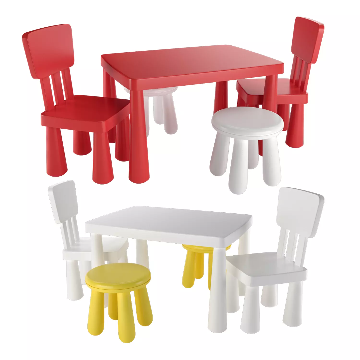 Childrens chair  Childrens table Mammut 3D model_0