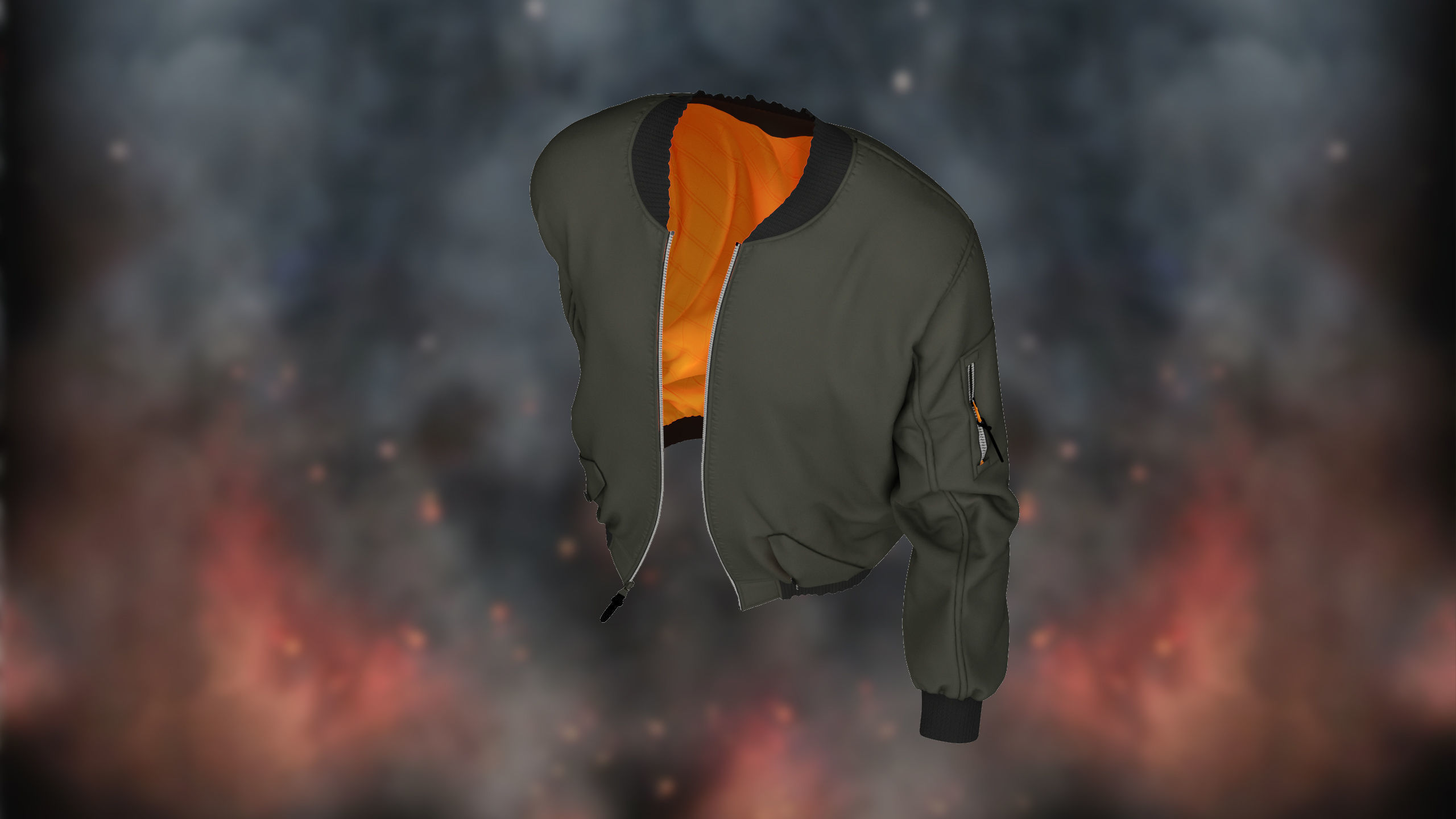 Bomber Jacket 3D model_3