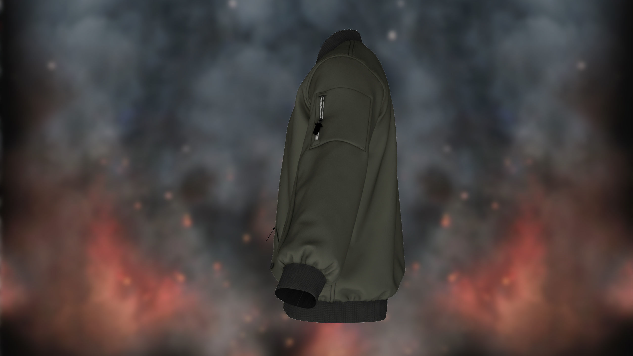 Bomber Jacket 3D model_8