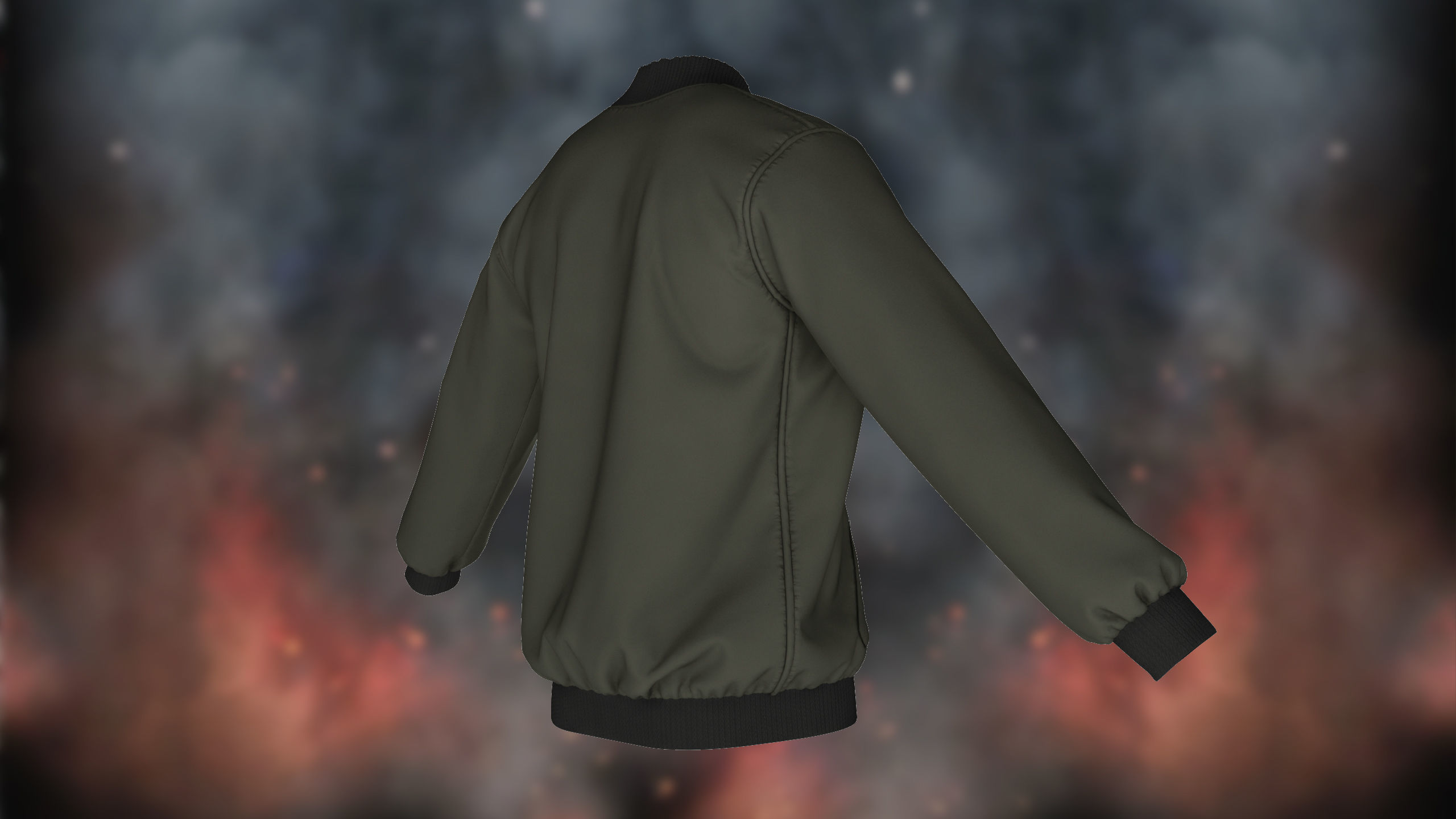 Bomber Jacket 3D model_7