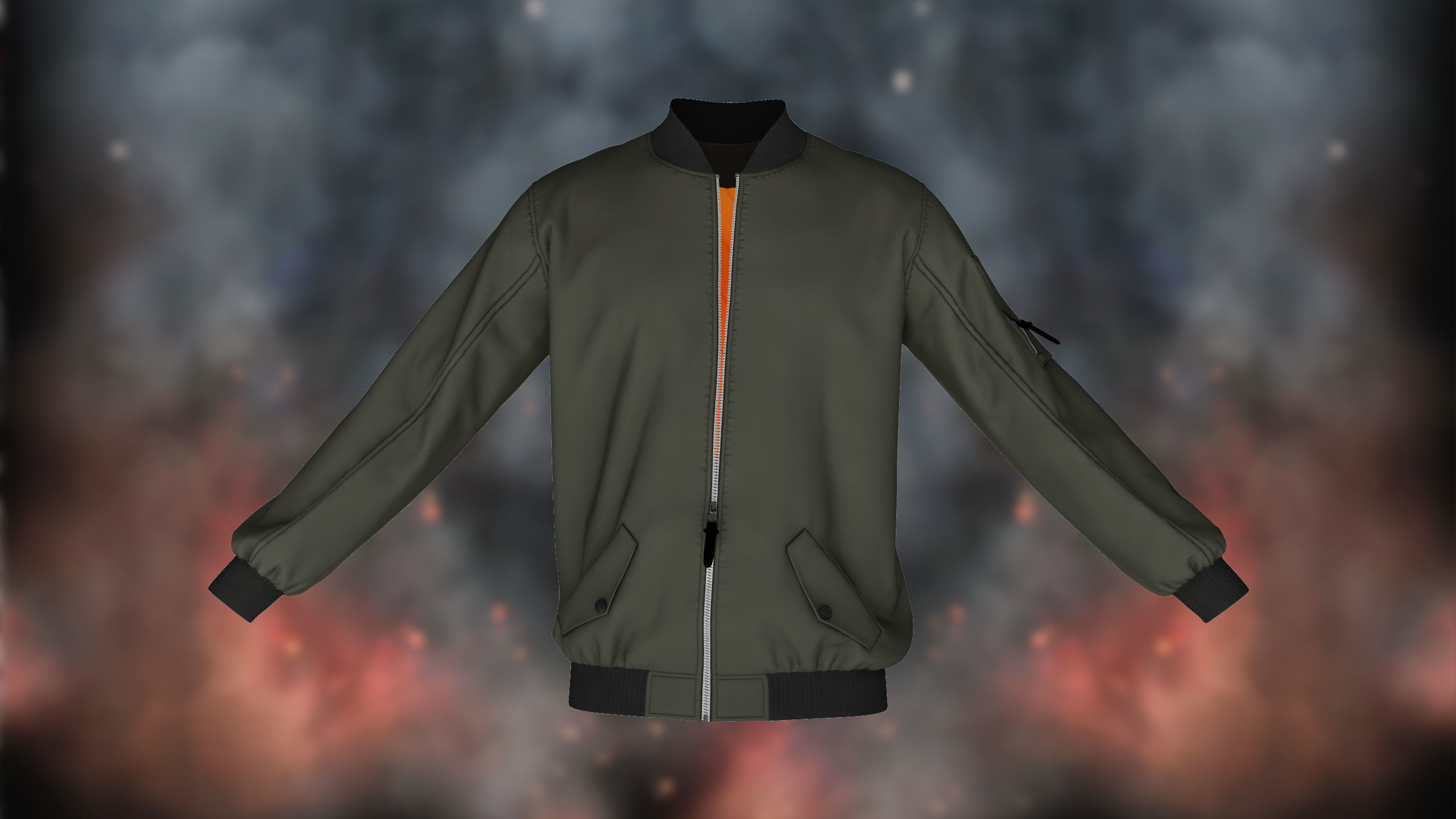 Bomber Jacket 3D model_5