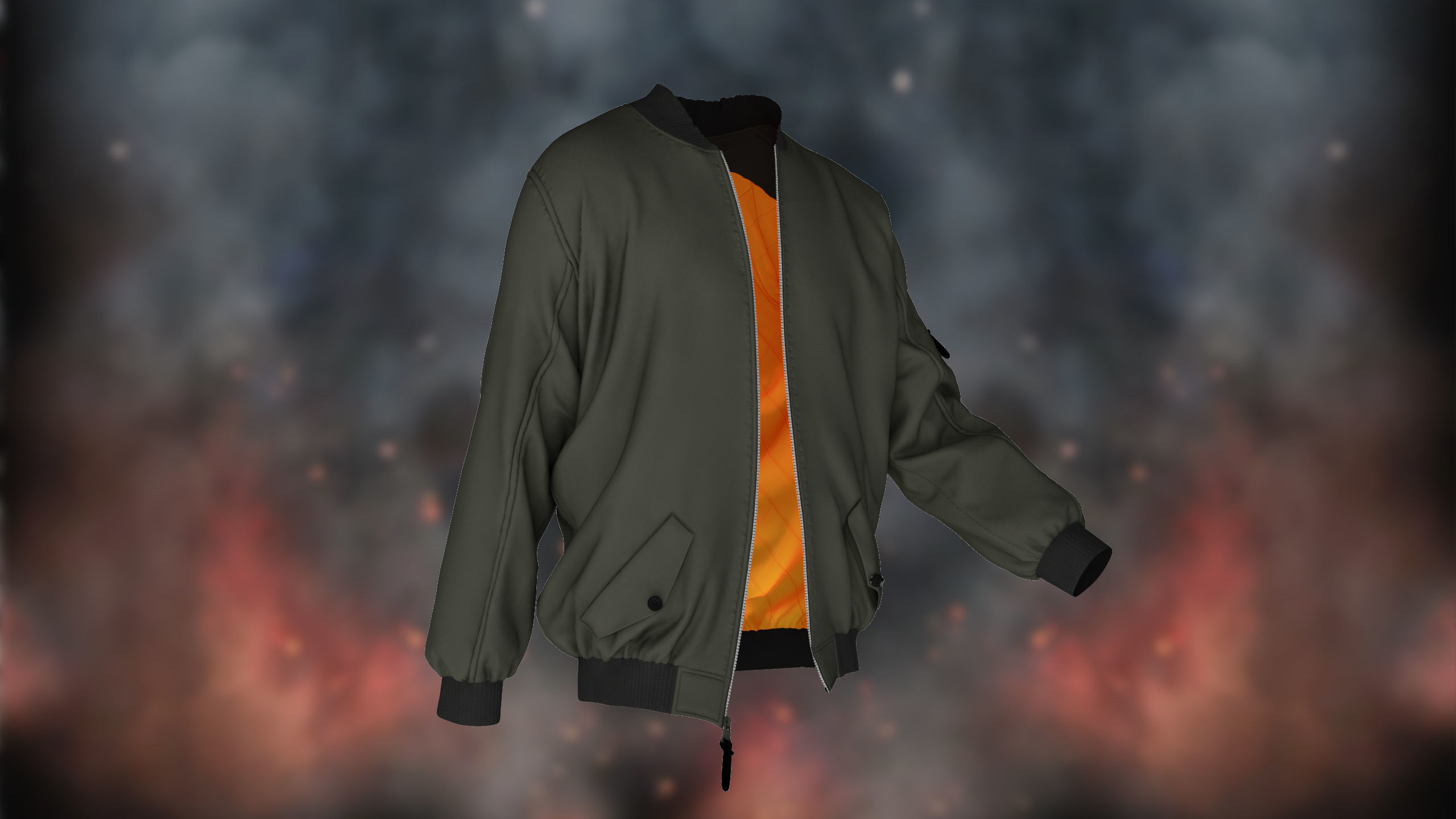 Bomber Jacket 3D model_1