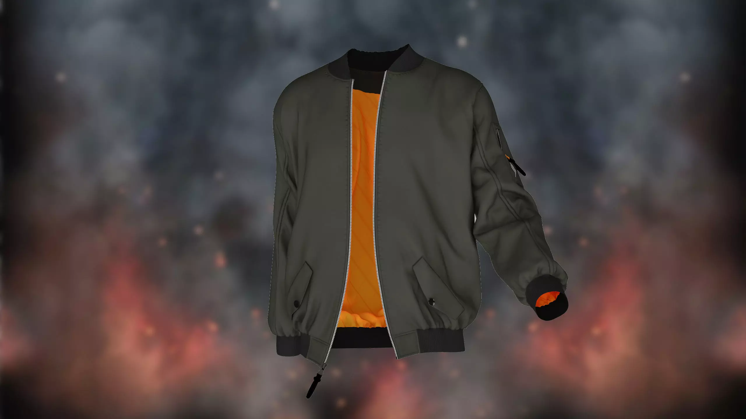 Bomber Jacket 3D model_0