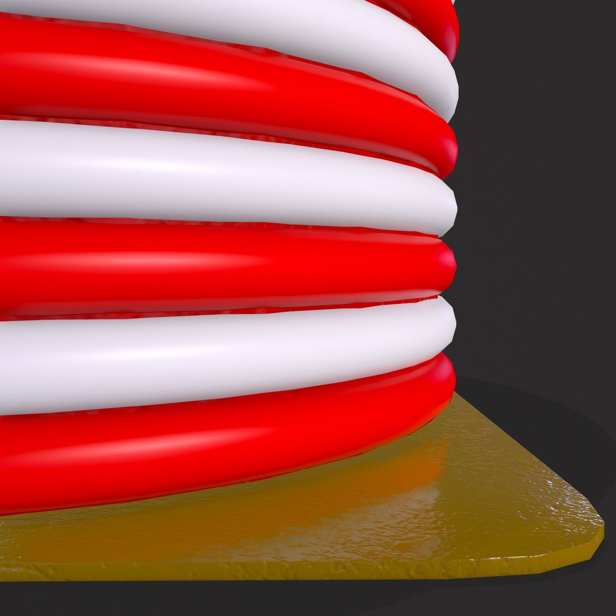 Layered Valentines Cake  Low-poly 3D model_13