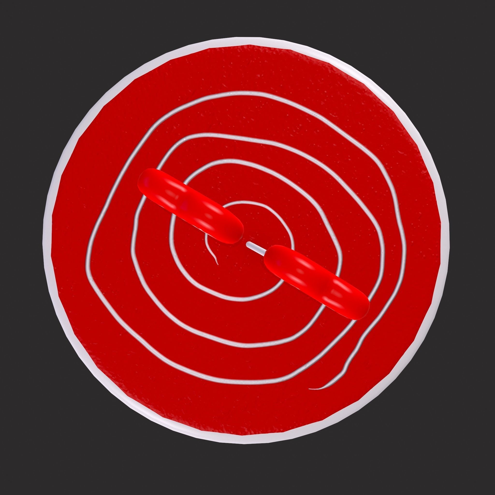 Layered Valentines Cake  Low-poly 3D model_11