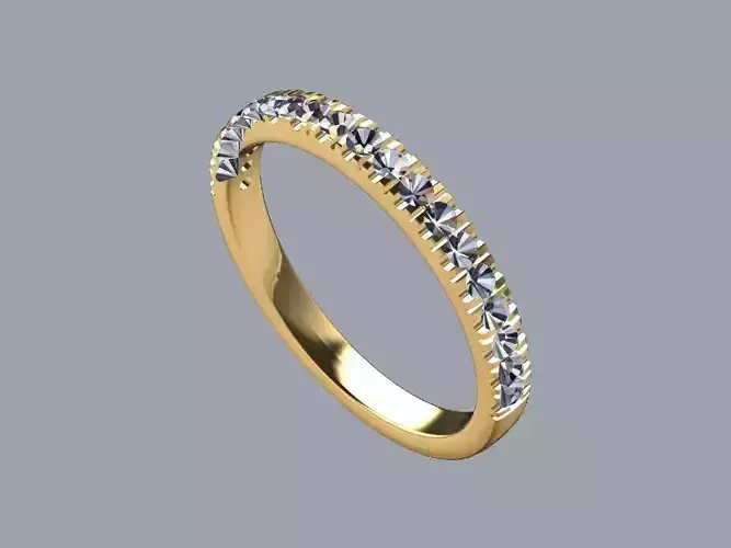 Half bridal ring FrenchSet 3D print model